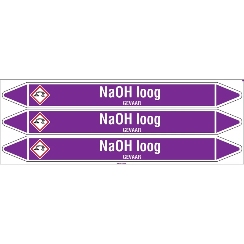 Brady - Standaard - Individuele leidingmerkers op kaart met geperforeerde pijlen, met pictogrammen - NAOHLOOG355X37CARD-T1-P21 - N003913 - 86003913 Gereduceerde Prijs