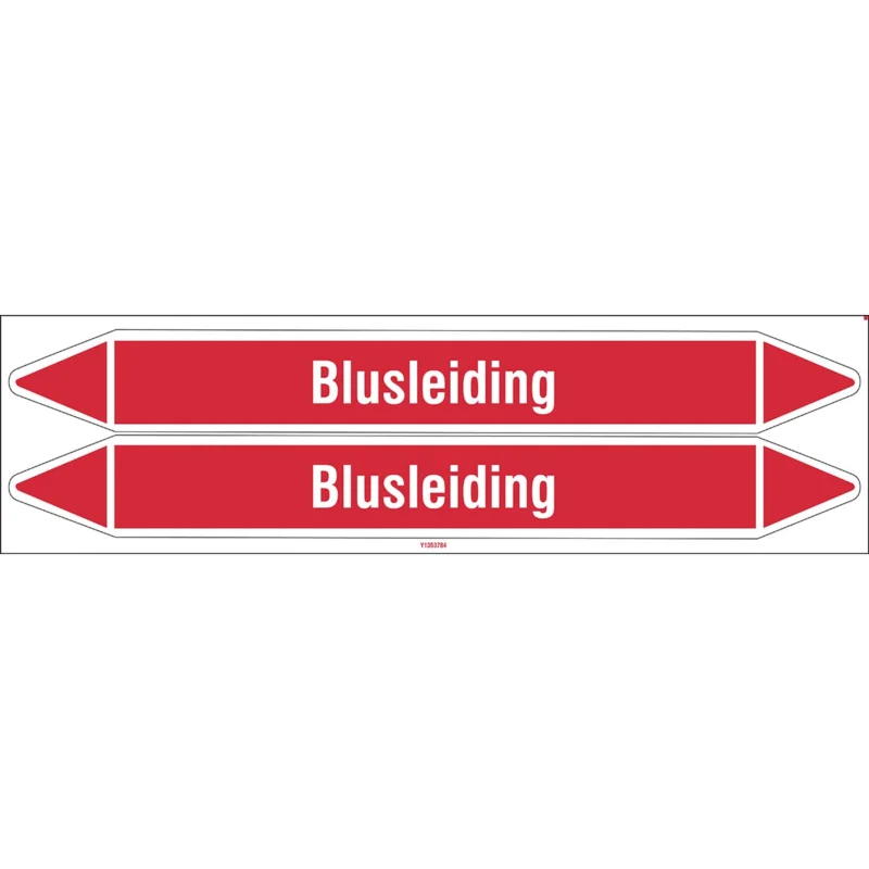 Brady - Leidingmarkering kaart - Individuele leidingmerkers op kaart met geperforeerde pijlen, zonder pictogram - BLUSLEIDING450X52CARD-T1-P4 - N003969 - 86003969 Gecertificeerd