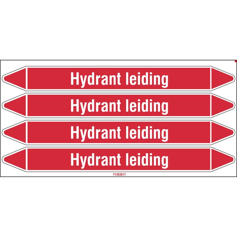 Brady - Leidingmarkering kaart - Individuele leidingmerkers op kaart met geperforeerde pijlen, zonder pictogram - HYDRANTLEIDING250X26CARD-T1-P4 - N003998 - 86003998 Koop Vandaag
