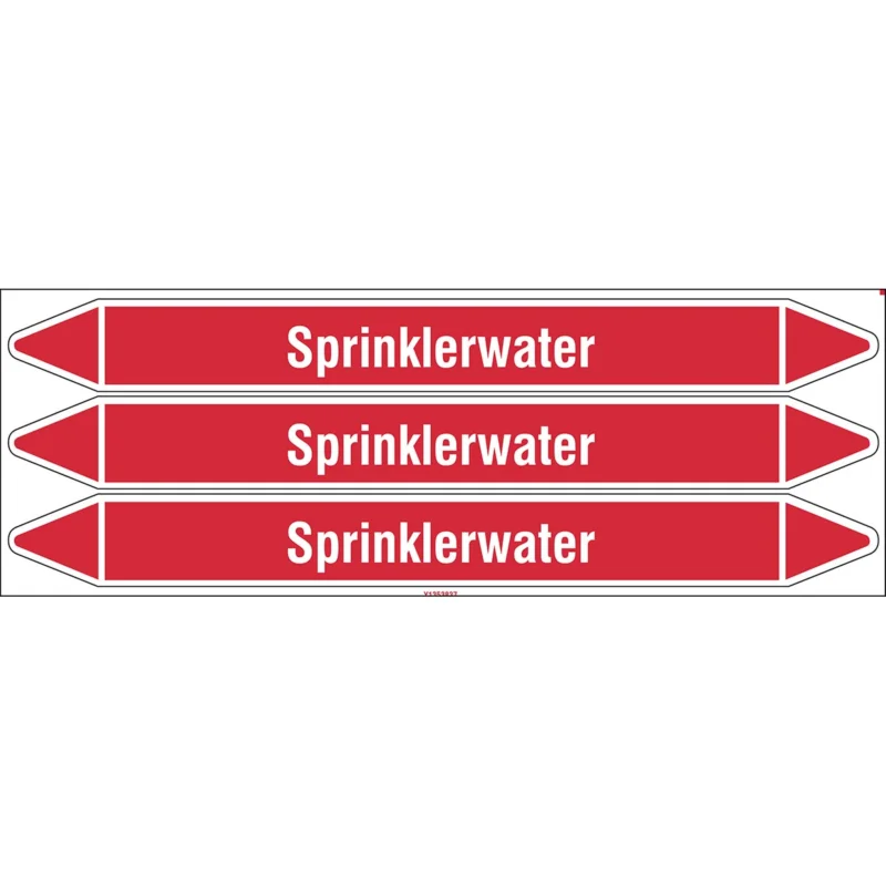 Brady - Standaard - Individuele leidingmerkers op kaart met geperforeerde pijlen, zonder pictogram - SPRINKLERWATER355X37CARD-T1-P4 - N004022 - 86004022 Beste Prijs
