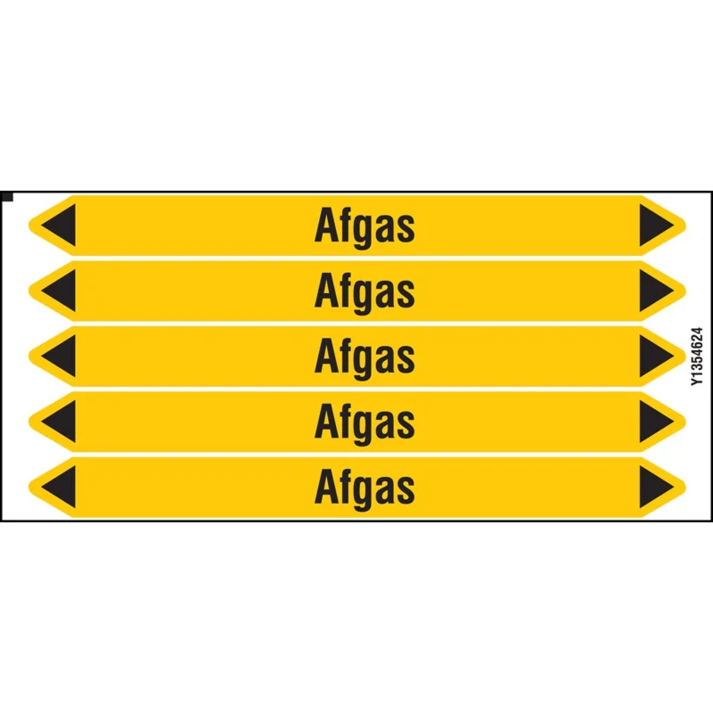 Bestseller Brady - Leidingmarkering kaart - Individuele leidingmerkers op kaart met geperforeerde pijlen, zonder pictogram - AFGAS150X12CARD-T1-P2 - N004072 - 86004072