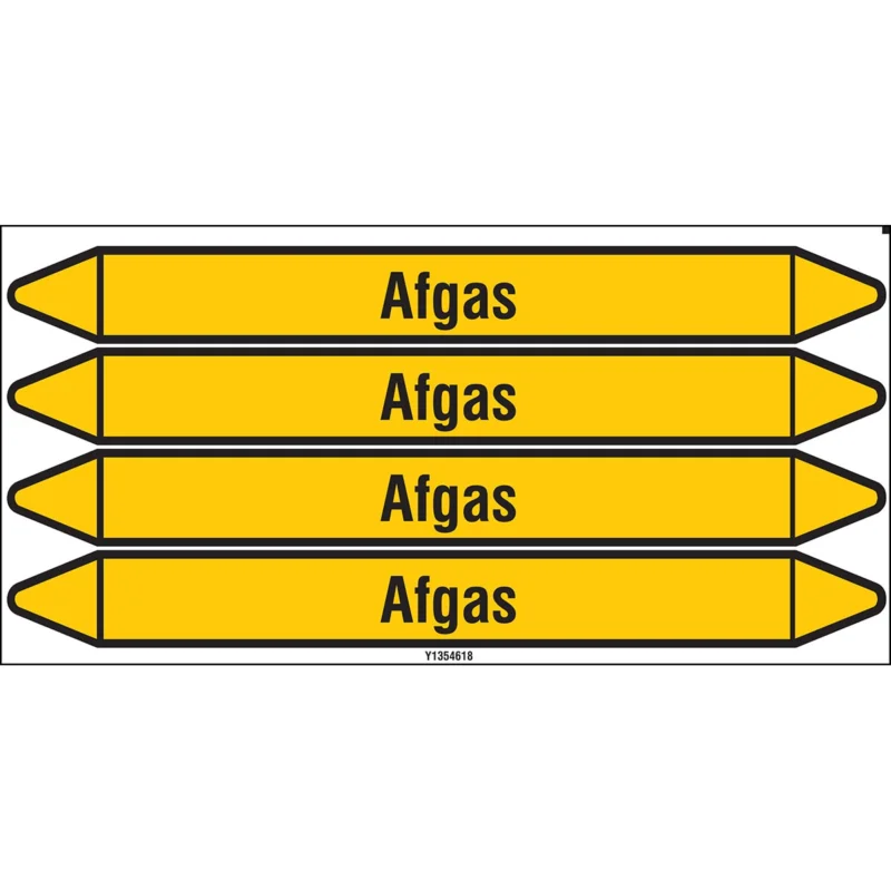 Brady - Leidingmarkering kaart - Individuele leidingmerkers op kaart met geperforeerde pijlen, zonder pictogram - AFGAS250X26CARD-T1-P2 - N004073 - 86004073 Veilige Betaling