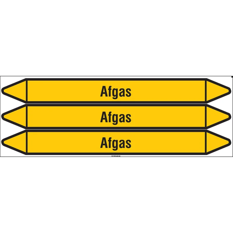 Rechtstreeks Van De Fabrikant Brady - Standaard - Individuele leidingmerkers op kaart met geperforeerde pijlen, zonder pictogram - AFGAS355X37CARD-T1-P2 - N004074 - 86004074