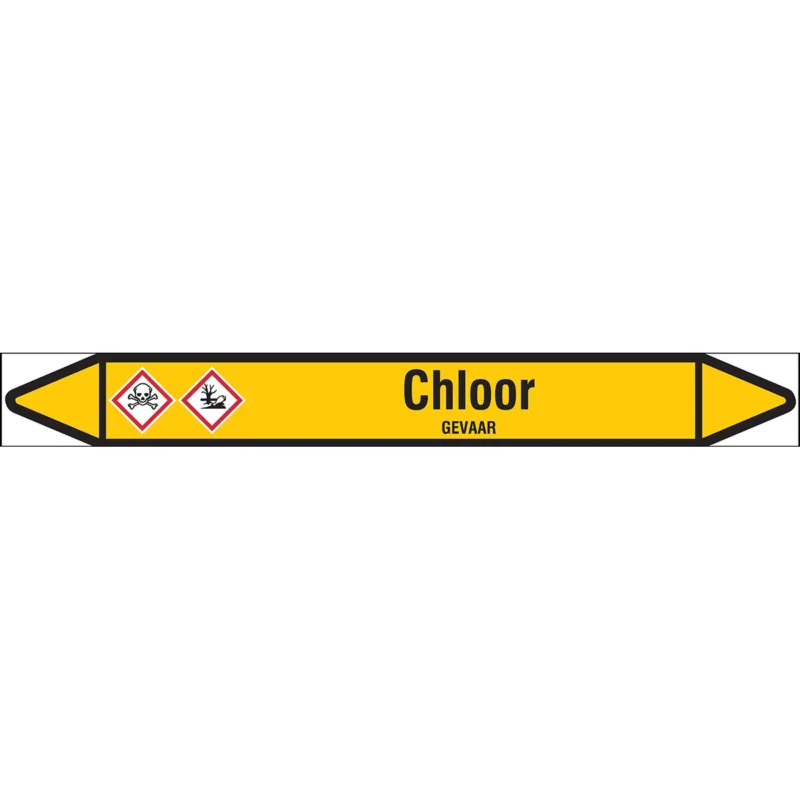 Brady - Leidingmarkering rol - Individuele leidingmerkers op rol met geperforeerde pijlen, met pictogrammen - CHLOOR250X26RL-T1-LL-P2 - N004145 - 86004145 Shop Nu