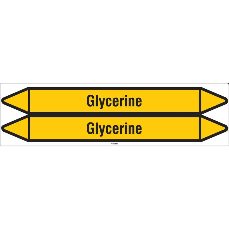 Brady - Standaard - Individuele leidingmerkers op kaart met geperforeerde pijlen, zonder pictogram - GLYCERINE450X52CARD-T1-P2 - N004278 - 86004278 Veilige Betaling