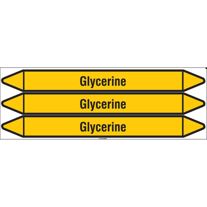 Brady - Standaard - Individuele leidingmerkers op kaart met geperforeerde pijlen, zonder pictogram - GLYCERINE355X37CARD-T1-P2 - N004277 - 86004277 Tijdelijk Beschikbaar