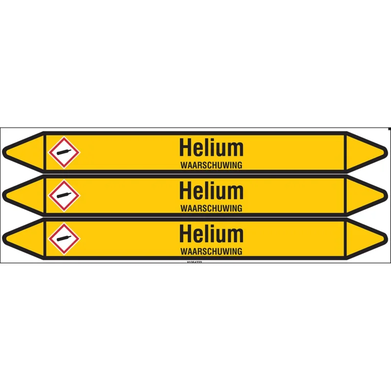 Brady - Standaard - Individuele leidingmerkers op kaart met geperforeerde pijlen, zonder pictogram - HELIUM355X37CARD-T1-P2 - N004321 - 86004321 Meest Verkocht