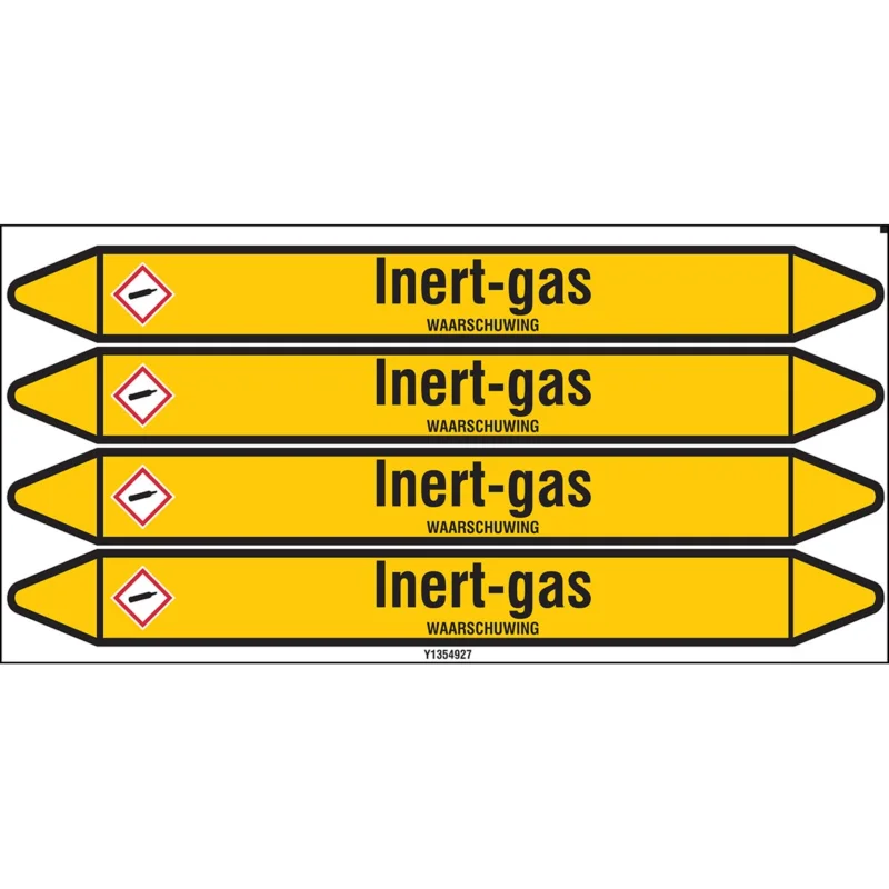 Brady - Standaard - Individuele leidingmerkers op kaart met geperforeerde pijlen, zonder pictogram - INERT-GAS250X26CARD-T1-P2 - N004336 - 86004336 Voordeelprijs