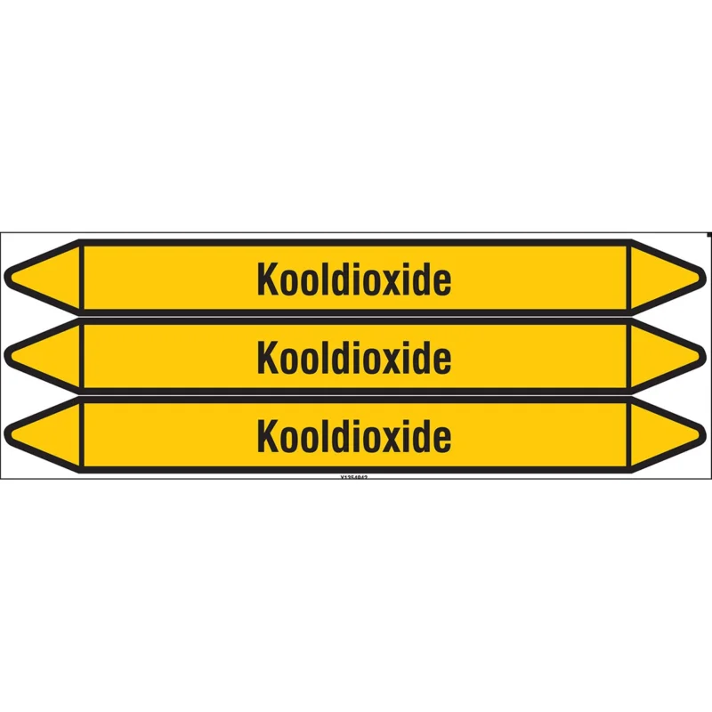 Brady - Standaard - Individuele leidingmerkers op kaart met geperforeerde pijlen, zonder pictogram - KOOLDIOXIDE450X52CARD-T1-P2 - N004354 - 86004354 Betaalbaar