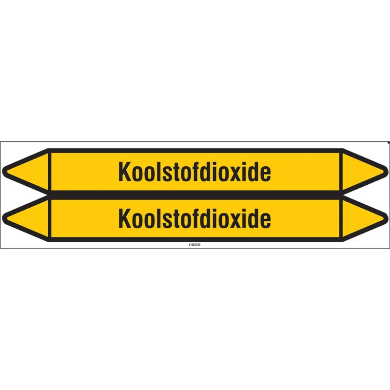 Betaalbaar Brady - Standaard - Individuele leidingmerkers op kaart met geperforeerde pijlen, zonder pictogram - KOOLSTOFDIOXIDE450X52CARD-T1-P2 - N004363 - 86004363