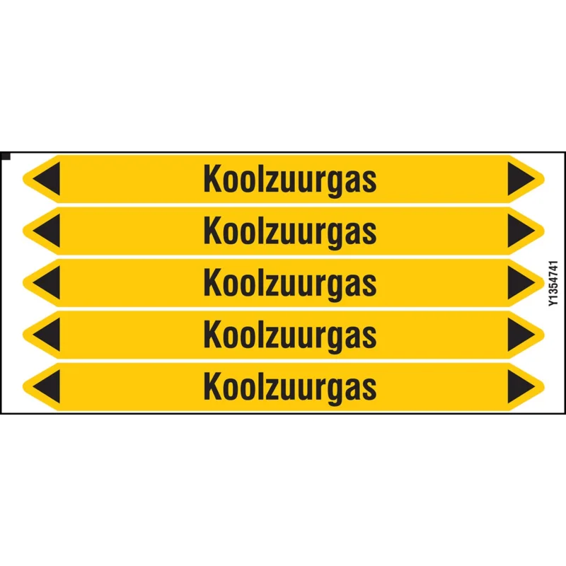 Brady - Leidingmarkering kaart - Individuele leidingmerkers op kaart met geperforeerde pijlen, zonder pictogram - KOOLZUURGAS150X12CARD-T1-P2 - N004367 - 86004367 Bestel Nu