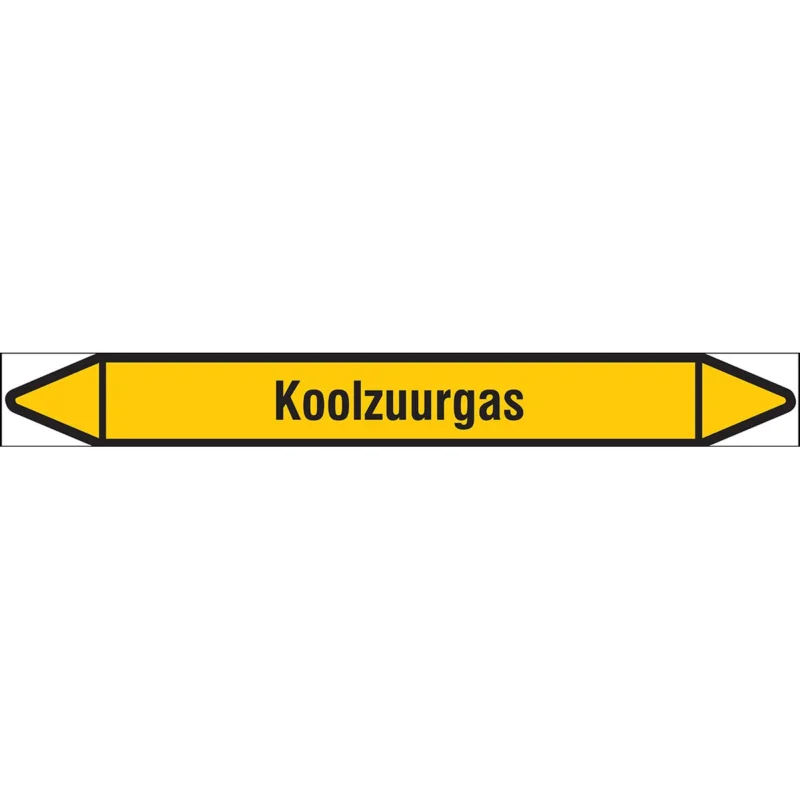Brady - Leidingmarkering rol - Individuele leidingmerkers op rol met geperforeerde pijlen, zonder pictogram - KOOLZUURGAS355X37RL-T1-LL-P2 - N004372 - 86004372 Bestseller