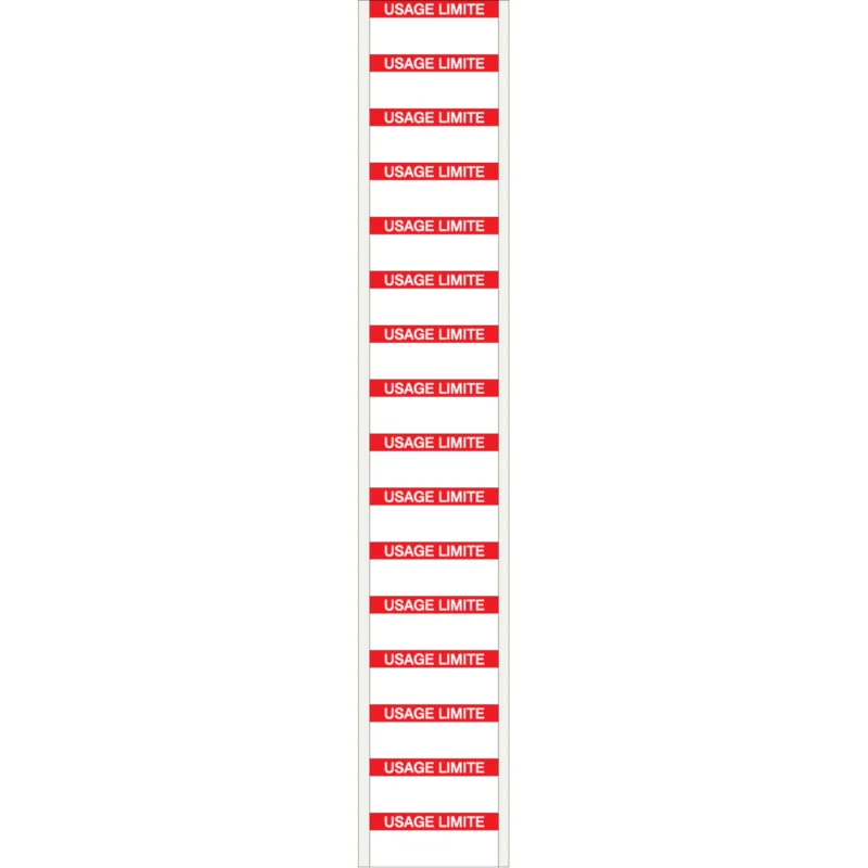 Snelle Levering Logistiek labels - WO-F-USAGE LIMITE-38X16-B0500
