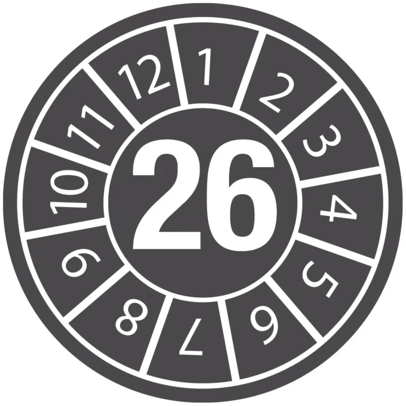 Beperkt Aanbod Logistiek labels - DATE INSPECTION LBLS B-429 26 -DIA 15