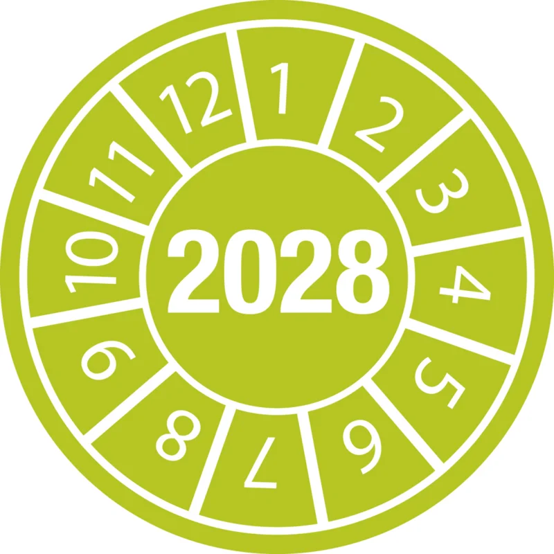 Beperkt Aanbod Logistiek labels - DATE INSPECTION LABELS 28 Dia 35 B-7541