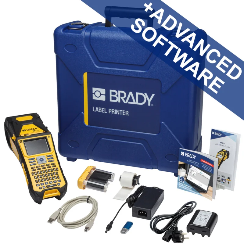 Beperkte Voorraad Brady - Draagbare printer - M610 labelprinter - QWERTY EU met Bluetooth en Brady Workstation PWID Suite - M610-QY-EU-BT-PWID - 317803 - 87317803