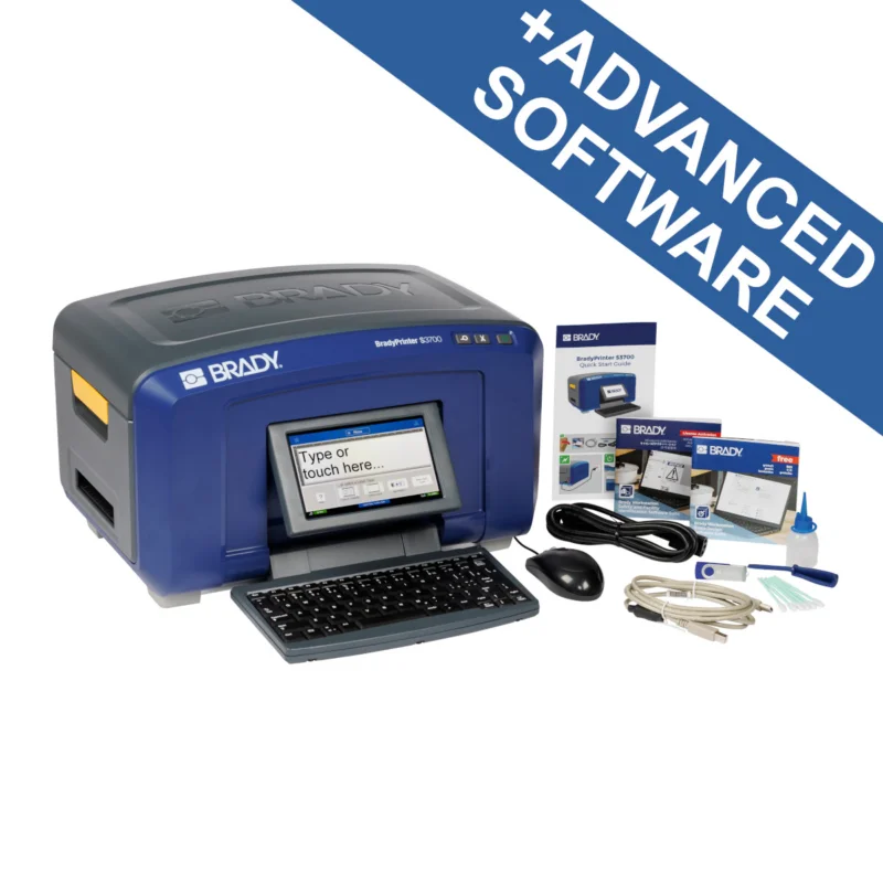 Uitverkoop Brady - Desktop printer - S3700 Multicolour & Cut pictogram- en labelprinter - AZERTY-toetsenbord met BWS SFIDS - S3700-AZ-BWS - 321267 - 87321267