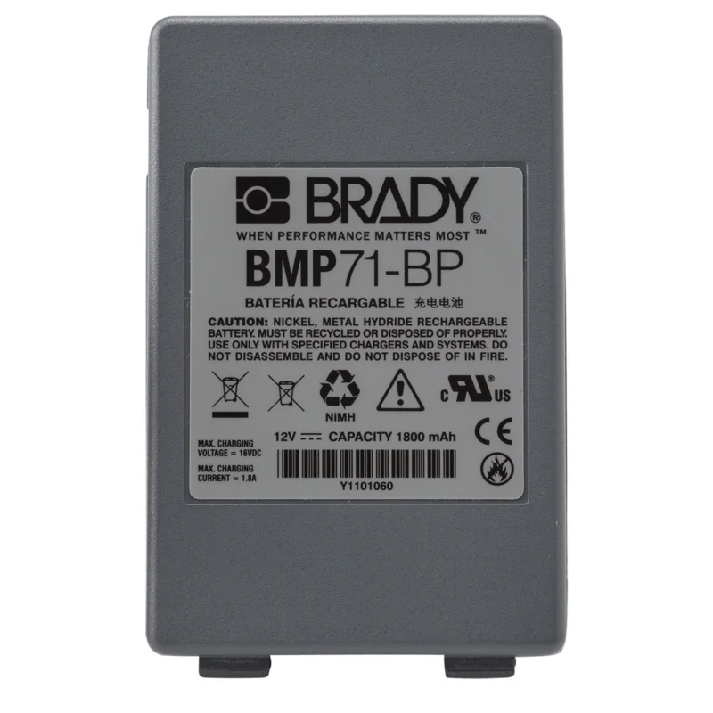 Brady - Printer accessoires - Reserve batterij - M71-BATT - 114885 - 87114885 Gratis Retour