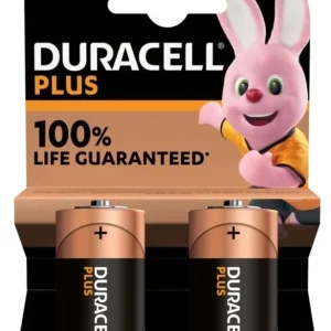 Uitverkoop Duracell C cell MN1400 Plus LR14 (Blister à 2st)(verpakt per doos à 10 blisters = 20 batterijen)