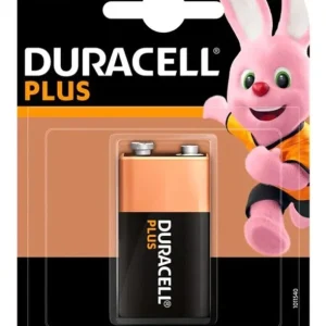 Goedkoop Duracell 9V cell MN1604 Plus 6LR61 (Blister à 1st)(verpakt per doos à 10 blisters = 10 batterijen)