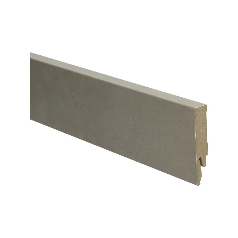 beige beton donker rechte hoge plint voor laminaat, pvc en parket Express Levering