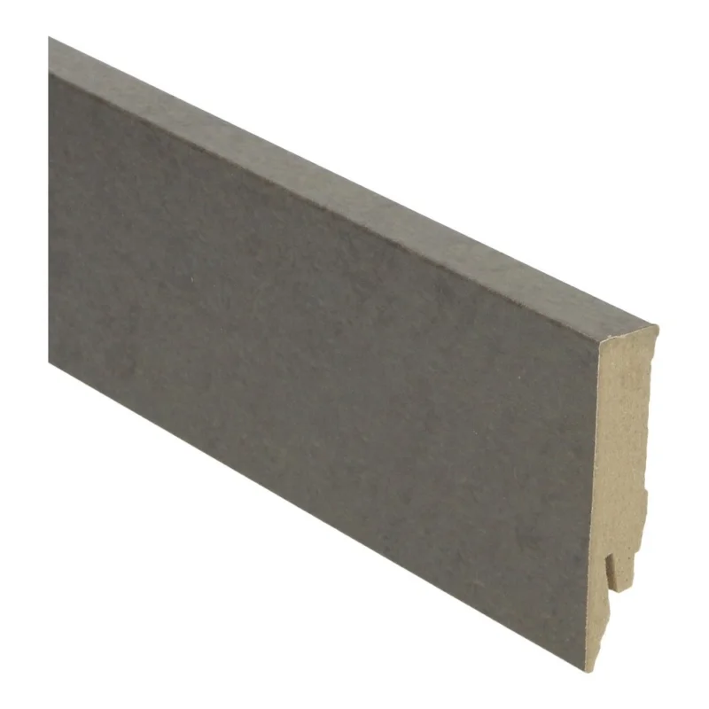 Beste Prijs beton gepolijst donker rechte hoge plint voor laminaat, pvc en parket