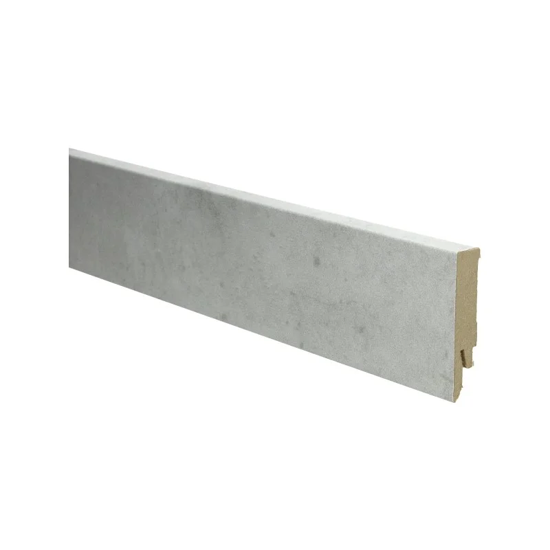 Beperkte Voorraad beton licht rechte hoge plint voor laminaat, pvc en parket