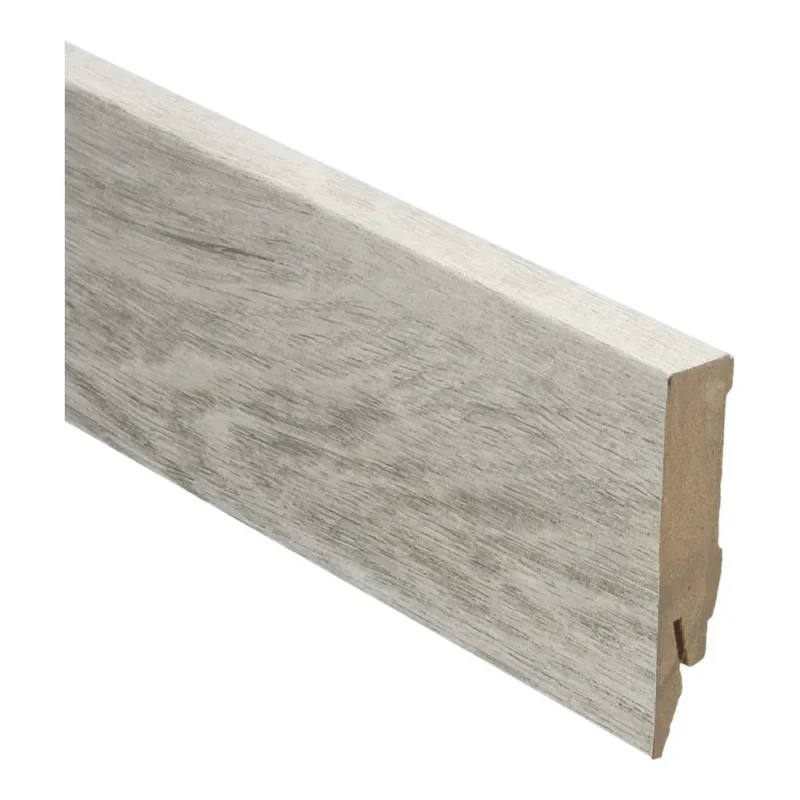 Speciale Aanbieding Castle Oak light rechte hoge plint voor laminaat, pvc en parket