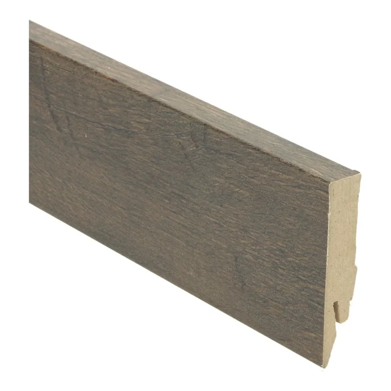 Nieuw Country Oak brown rechte hoge plint voor laminaat, pvc en parket