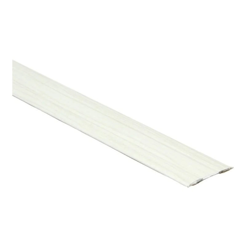 Aanbieding 38 mm brede elzen wit dilatatieprofiel voor laminaat en PVC