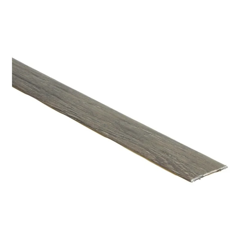 Gecertificeerd 38 mm brede mountain oak black dilatatieprofiel voor laminaat en PVC
