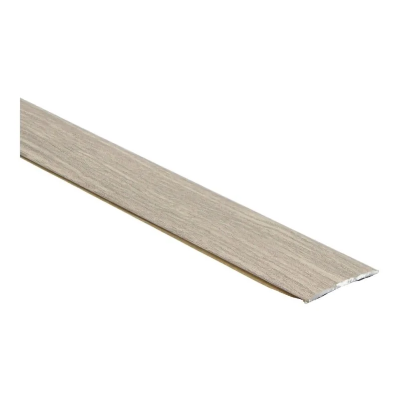 38 mm brede teak grijs geborsteld dilatatieprofiel voor laminaat en PVC Actieprijs