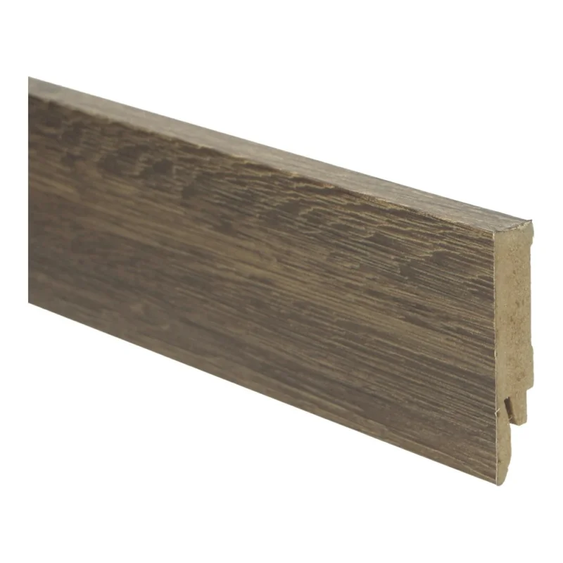 eiken bruin geolied rechte hoge plint voor laminaat, pvc en parket Bestseller
