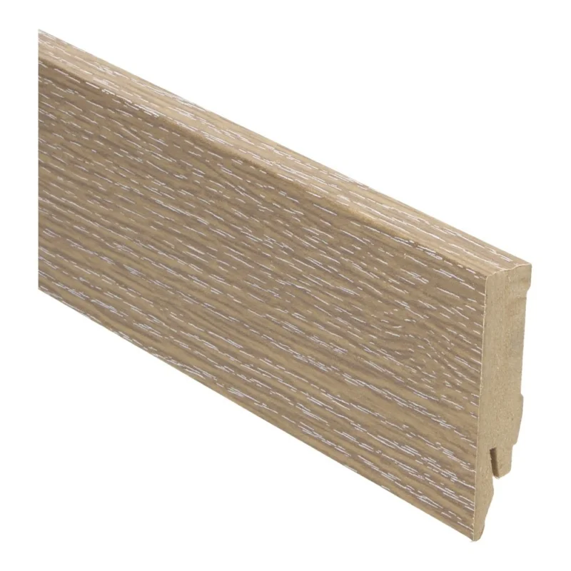 eiken wit ceruse rechte hoge plint voor laminaat, pvc en parket Tijdelijk Beschikbaar