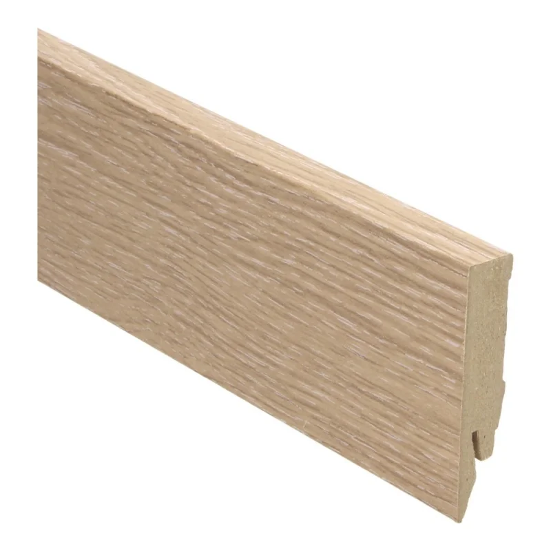 Direct Beschikbaar eiken wit rechte hoge plint voor laminaat, pvc en parket
