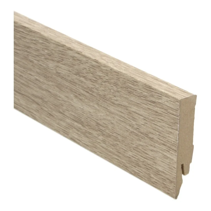 gezandstraalde eik natuur rechte hoge plint voor laminaat, pvc en parket Exclusieve Aanbieding
