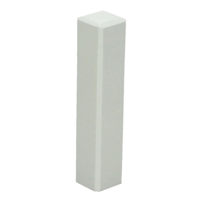 Beperkt Aanbod Hoek/eindstuk voor moderne plint 70x12 wit RAL 9010