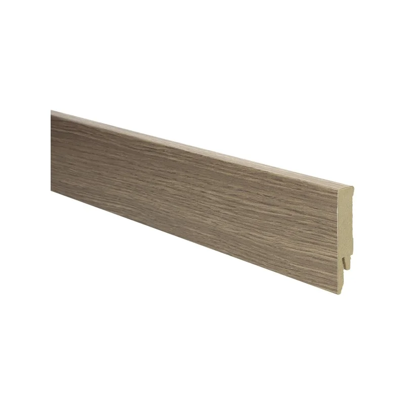 Exclusieve Aanbieding Marquant eiken bruine rechte hoge plint voor laminaat, pvc en parket