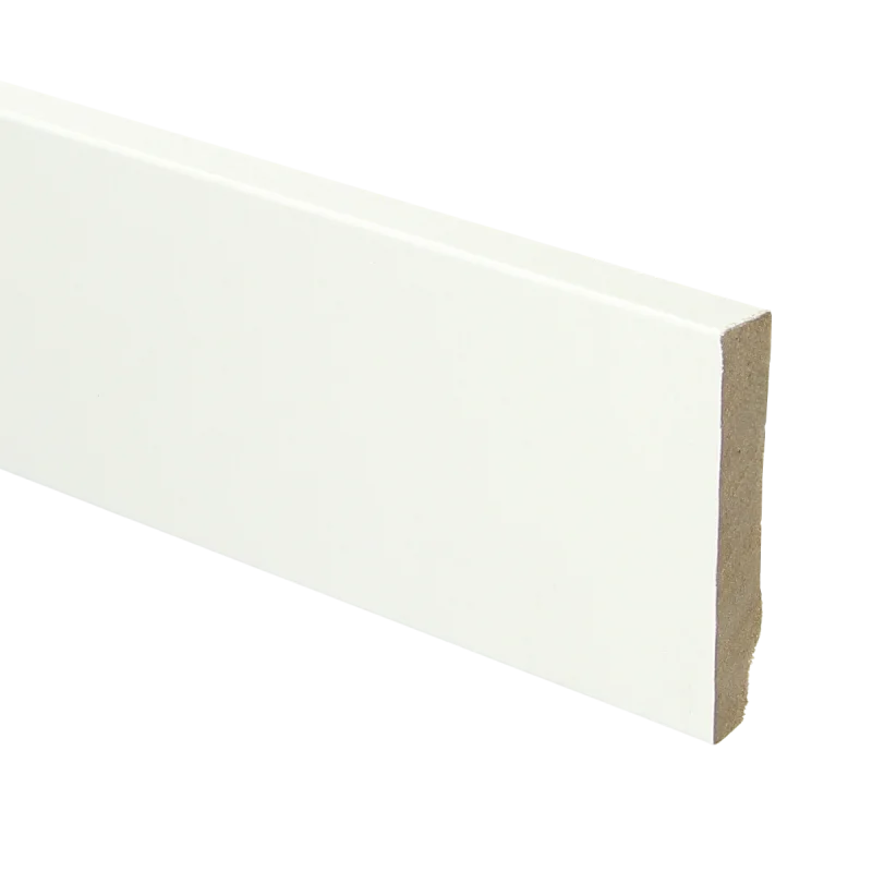 MDF moderne plint recht 70x12 wit gefolied Bestseller