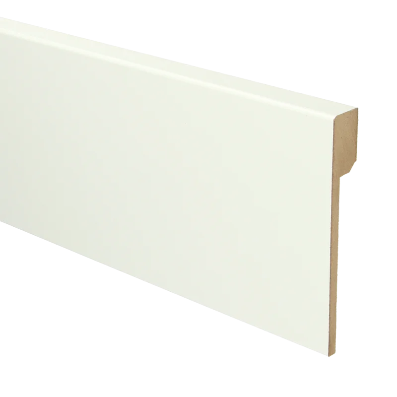 MDF Renovatieplint modern 120x18 voorgel. RAL 9016 Hete Deal