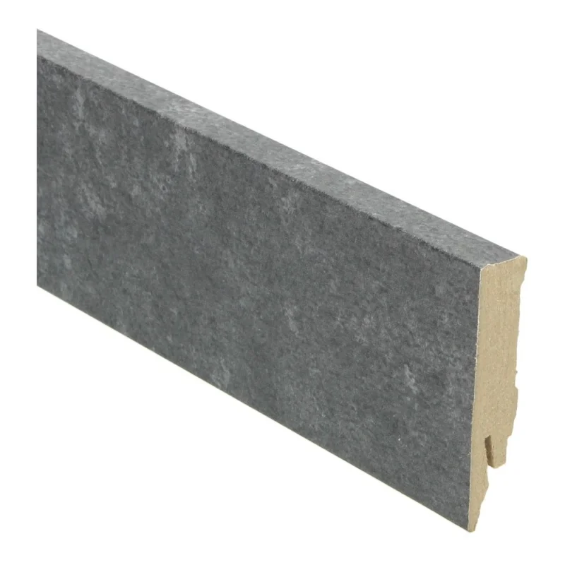 Seizoensaanbieding metallic slate rechte hoge plint voor laminaat, pvc en parket