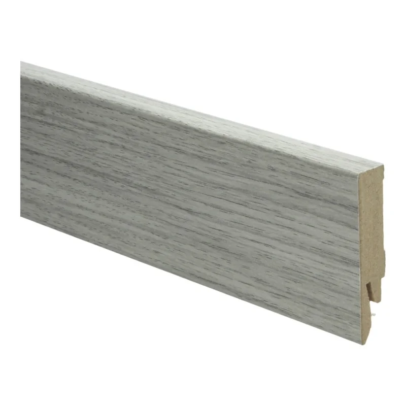 newcastle eiken grijs rechte hoge plint voor laminaat, pvc en parket Flitsaanbieding