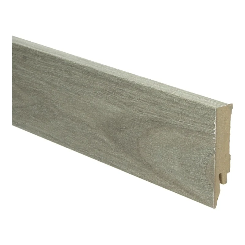 Veilige Betaling rustiek pine rechte hoge plint voor laminaat, pvc en parket