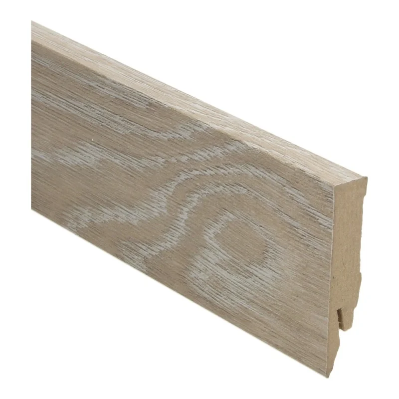 Scarlet Oak beige rechte hoge plint voor laminaat, pvc en parket Tijdelijk Beschikbaar
