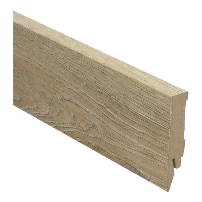 Scarlet Oak nature rechte hoge plint voor laminaat, pvc en parket Op = Op