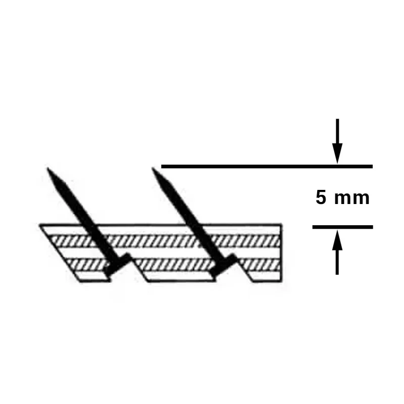 Smoothedge tapijtlat standaard 25x5mm 1,52m 100st Speciale Aanbieding