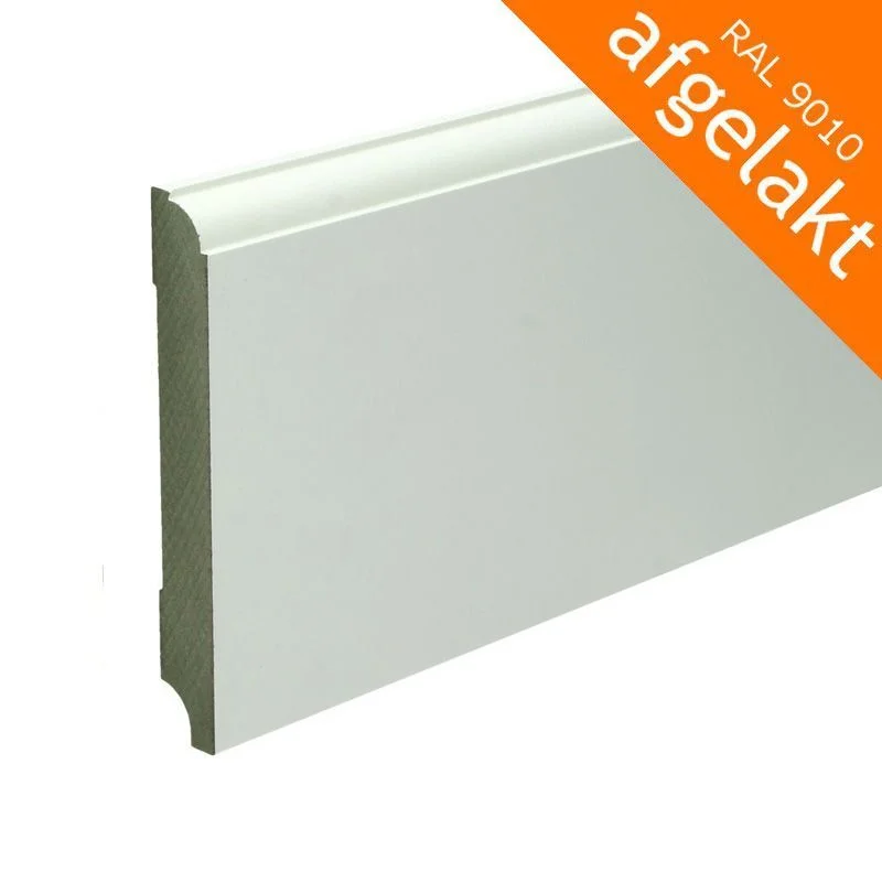 Tijdelijk Beschikbaar MDF plinten afgelakt Eigentijdse plint 15 x 120 mm