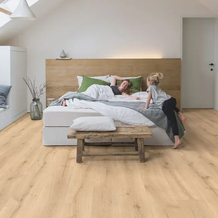 Betrouwbaar QuickStep Majestic Hydroseal Woestijn lichte naturelle eik MJ3550 Laminaat