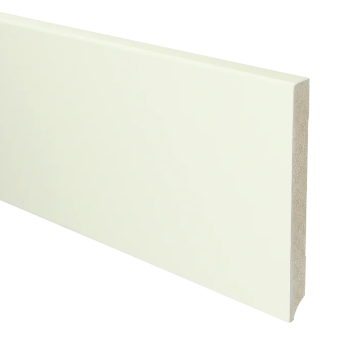 Vochtwerende MDF plint Modern 15x150mm wit Gelakt RAL9010 - 16038 Meest Verkocht