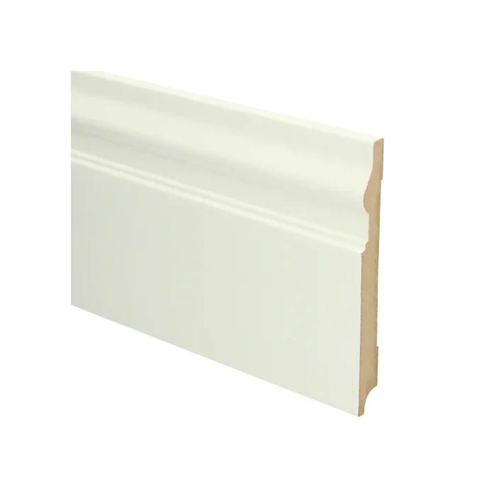 Shop Nu Vochtwerende MDF plint Renaissance 18x190mm wit Gelakt RAL9010 - 16069